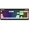 Hator ICEFALL HTK400US tastiera cablata retroilluminata da gioco programmabile in bianco e nero