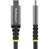 StarTech.com Cavo USB4 da 3 m, 20 Gbps, cavo di ricarica USB-C USB-IF, 60 W PD EPR, cavo monitor 4K 120 Hz DP2.1, rivestimento in TPE, nero, 3 m, USB C, USB C, USB4 Gen 2x2, 20 Gbit/s, nero