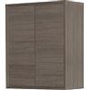 Inbagno Pensile sospeso Lavanderia Bagno Multiuso, L. 60 x P. 30 x H. 72 cm, 2 Ante con Apertura Push, Linea Way (Rovere Scuro)