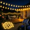 HeiPard Catena Luminosa Esterno Solare 17m 100 LEDs, Luci Solari da Giardino con 8 Modalità e Memoria, IP65 Impermeabile Lucine Esterno Energia Solare per Gazebo Balcone Pergole Terrazza Campeggio