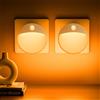 Yuinzin Luce Notturna Bambini, 3 Modalità Luce Notturna Sensore Movimento, 2 Pezzi Luminosità Regolabili Luce Notturna da Presa, Luce Rossa Lucina Notte Bambini