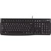 Logitech K120 Corded Keyboard tastiera USB QWERTY Inglese UK Nero