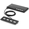 Belkin F1DN004MOD-KM-4 switch per keyboard-video-mouse (kvm) Nero