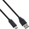 InLine Cavo USB 2.0 Cm/ A M, nero, USB Power Delivery 3A@1m, 0,5A@5m, 1m