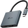 TP-Link UH3020C hub di interfaccia USB tipo-C 5000 Mbit/s Grigio