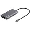 StarTech.com Adattatore multiporta USB C - Mini dock da viaggio USB-C con HDMI 4K o VGA 1080p - Hub USB 3.0 3x, SD, GbE, audio,