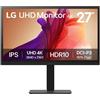 LG 27BA45U-B Monitor PC 68,6 cm (27) 3840 x 2160 Pixel 4K Ultra HD Nero