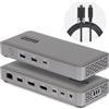 StarTech.com Docking Station USB4, Doppio Monitor 4K senza Driver per macOS e Windows, Dock USB-C Universale con Power Delivery