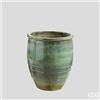 Enzo De Gasperi EDG Enzo De Gasperi Vaso Glaze Bombato Anfora H71 D59 cm Verde 160 Litri