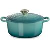 Le Creuset Cocotte Rotonda Evolution in Ghisa Vetrificata 24 cm Blu Riviera
