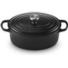 Le Creuset Cocotte Ovale Evolution in Ghisa Vetrificata 29 cm Nero