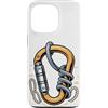 Mountain Climbing Climber Gifts Custodia per iPhone 13 Pro Carabiner Rope Climbing Mountaineering Climber Gear
