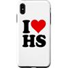 I HEART LOVE HS Custodia per iPhone XS Max AMO UN CUORE, LUI È SUO.