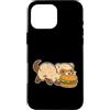 ferret burger cute animal snack thief ka Custodia per iPhone 16 Pro Max Furetto Sneaks Burger Cartone animato