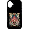 TOKYO WAVES Oni Mask Designs Custodia per iPhone 16 Plus Yokai Oni Maschera Diavolo Giapponese Demone Tattoo Oni Mask