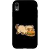 ferret burger cute animal snack thief ka Custodia per iPhone XR Furetto Sneaks Burger Cartone animato