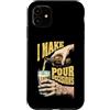 Grandio Design Beer & Alcohol Lover Drin Custodia per iPhone 11 Funny Beer Lover I Make Pour Decisions Hands - Bottiglia da pinta