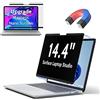 Peslv Schermo magnetico per la privacy per Microsoft Surface Laptop Studio 2/1 da 14,4 pollici, filtro anti abbagliamento della luce blu rimovibile, protezione per blocco spia privata nera