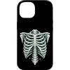 Skeleton Rib Cage Halloween Anatomy Goth Custodia per iPhone 14 Gabbia toracica vintage scheletro Halloween Gothic Anatomy Art