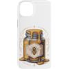 Beekeeping Beekeeper Gifts Custodia per iPhone 14 Plus Vintage Honey Jar Labels Honey Bee Beekeeper Retro