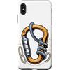 Mountain Climbing Climber Gifts Custodia per iPhone XS Max Carabiner Rope Climbing Mountaineering Climber Gear