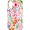 Summer Aesthetic Beachy Collage Custodia per iPhone 16 Plus Spiaggia Estate Acquerello Costiero Collage Estetica Carino Girly