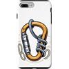 Mountain Climbing Climber Gifts Custodia per iPhone 7 Plus/8 Plus Carabiner Rope Climbing Mountaineering Climber Gear