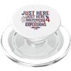 Funny 4th Of July Patriotic Costume T Sh Divertente maglietta con scritta 4th of July Independence Fireworks PopSockets PopGrip per MagSafe