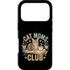 Feline Fanatics Designs Custodia per iPhone 17 Pro Libro felino Cat Moms Club Amante del caffè