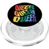 Regenbogen Liebe LGBTQ Stolz Statement Queer Queer Queer Gay Pride Festival LGBTQ PopSockets PopGrip per MagSafe