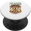 Cozy Autumn Birthdays L'autunno che ho girato 25 Compleanno autunnale vintage PopSockets PopGrip Adesivo