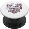 Funny 4th Of July Patriotic Costume T Sh Divertente maglietta con scritta 4th of July Independence Fireworks PopSockets PopGrip Adesivo