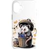 Opossums Opossum Lover Gifts Custodia per iPhone 16 Plus Trash Book Opossum Possum Reading Meme