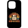 Dad jokes funny father humor retro flopp Custodia per iPhone 15 Pro Retro Papà Una Base Divertente Scherzi Computer Pun