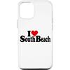 LOVE OF SOUTH BEACH HEART MIAMI FLORIDA Custodia per iPhone 12/12 Pro I LOVE HEART SOUTH BEACH SOBE MIAMI BEACH FLORIDA