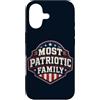 Patriotic USA America Anniversary Pride Custodia per iPhone 17 Famiglia Patriottica 4 luglio