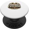 Divertente giocatore di Korfball Korf sq Korfball Legend Divertente regalo per la squadra PopSockets PopGrip Adesivo