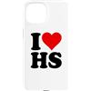 I HEART LOVE HS Custodia per iPhone 15 AMO UN CUORE, LUI È SUO.