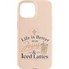 Coffee And Jesus Custodia per iPhone 15 Gesù Latte ghiacciato Christian Coffee Lover Faith