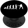 Tennis / Tennis Players Funny Sports Des Giocatore di tennis, evoluzione dell'umanità, design divertente del tennis PopSockets PopGrip Adesivo