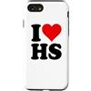 I HEART LOVE HS Custodia per iPhone SE (2020) / 7/8 AMO UN CUORE, LUI È SUO.