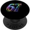 Maglietta Meme Divertente 67 Sei Sette 6 67 Sei Sette 6-7 Dolce Brainrot Italiano Meme Per Bambini PopSockets PopGrip Adesivo