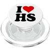 I HEART LOVE HS AMO UN CUORE, LUI È SUO. PopSockets PopGrip per MagSafe