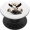 Sea Parrot Lover Gifts Puffin Howling at the Moon Seabird Birder Parody PopSockets PopGrip Adesivo