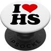 I HEART LOVE HS AMO UN CUORE, LUI È SUO. PopSockets PopGrip Adesivo