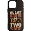 Dont Tell Me Mood Custodia per iPhone 16 Pro Max Divertente gatto amante citazione due gatti felino umorismo sarcastico