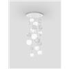 Vistosi OTO SOSPENSIONE R55 BIANCO RIGADIN BIANCO OPACO 9 LUCI ATTACCO G9