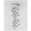 Vistosi OTO SOSPENSIONE R60 FUME' RIGATO NICKEL SATINATO 10 LUCI ATTACCO G9