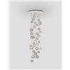 Vistosi OTO SOSPENSIONE RC FUME' RIGATO ACCIAIO SPECCHIATO 12 LUCI ATTACCO G9