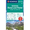 Kompass Carta escursionistica Kom 042. Inneres Ötztal und Pitztal, Gurgler Tal, Venter Tal: 3in1 Wanderkarte mit Aktiv Guide inklusive Karte zur offline ... Fahrradfahren. Skitouren. Langlaufen.